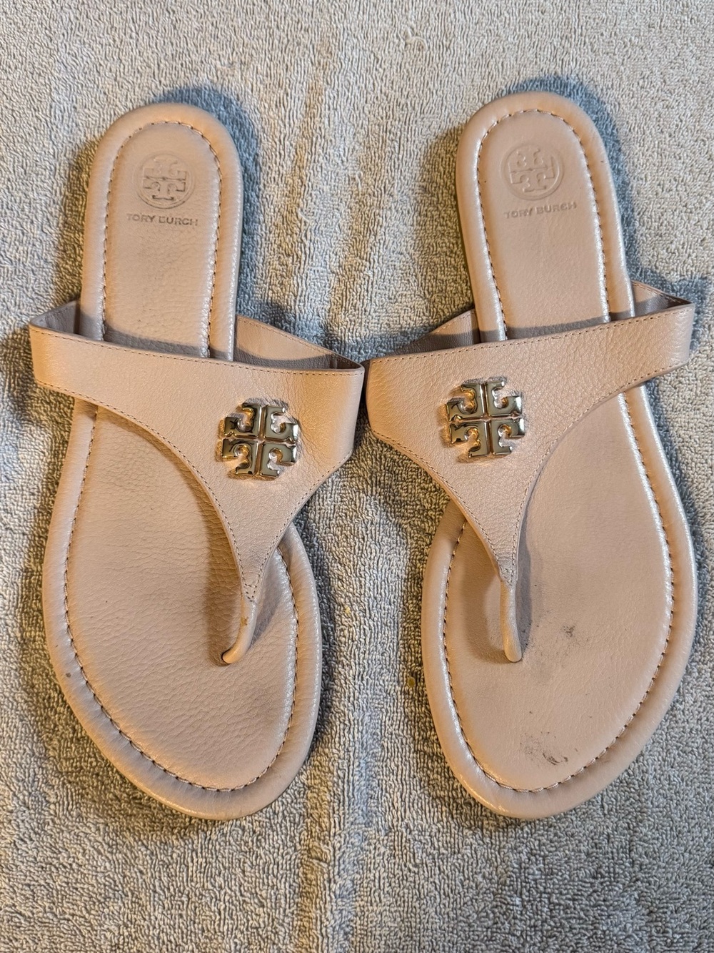 Tory Burch Light Pink Thong Sandals 11